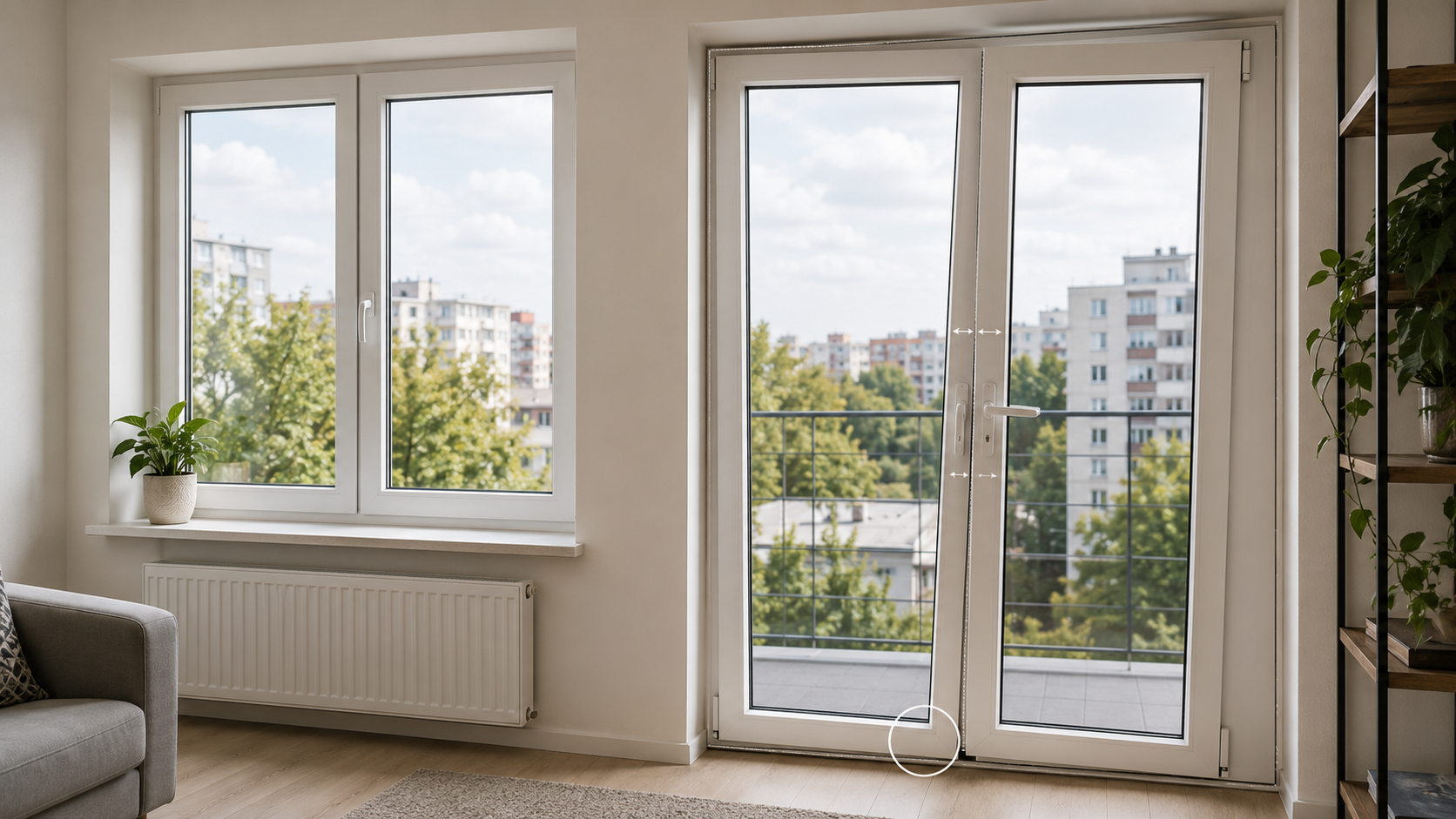 Pourquoi les portes de balcon s’affaissent plus vite que les fenêtres normales