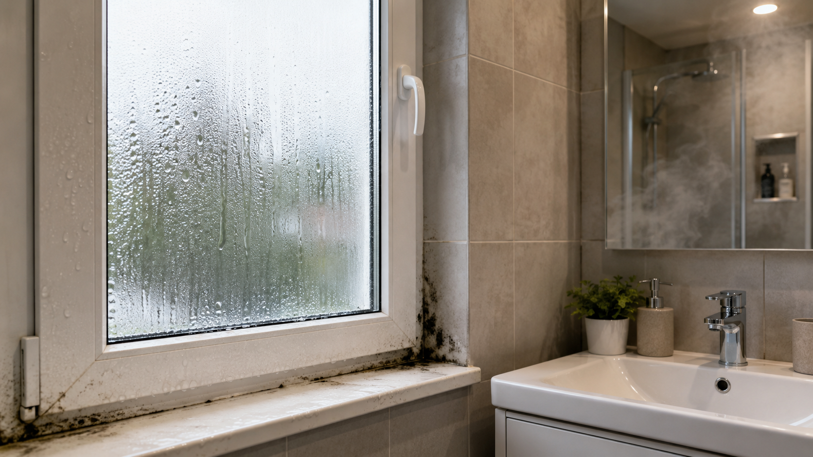 Fenêtres à double vitrage pour la salle de bain : quelles erreurs entraînent l’humidité et la moisissure